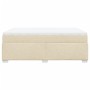 Box spring bed with cream-colored fabric mattress 140x190 cm by , Beds and slatted bases - Ref: Foro24-3285135, Price: 428,72...
