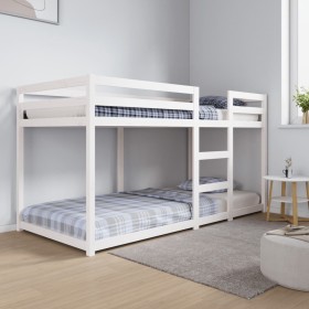 Solid pine wood bunk bed 90x200 cm by , Beds and slatted bases - Ref: Foro24-3206505, Price: 162,79 €, Discount: %