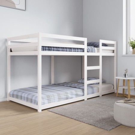 Litera de madera maciza de pino 90x200 cm de , Camas y somieres - Ref: Foro24-3206505, Precio: 156,02 €, Descuento: %