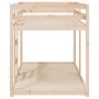 Bunk bed without mattress, solid pine wood, 90x190 cm. by , Beds and slatted bases - Ref: Foro24-3206507, Price: 153,22 €, Di...