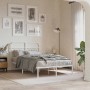 Metallbettgestell mit weißem Kopfteil 120x190 cm von , Betten und Lattenroste - Ref: Foro24-376646, Preis: 93,86 €, Rabatt: %