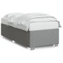 Light gray fabric bed frame 80x200 cm by , Beds and slatted bases - Ref: Foro24-3284429, Price: 125,33 €, Discount: %