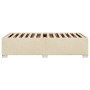 Estructura de cama de tela color crema 80x200 cm de , Camas y somieres - Ref: Foro24-3284434, Precio: 125,08 €, Descuento: %