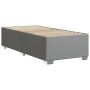 Estructura de cama de tela gris claro 90x190 cm