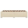 Cream-colored fabric bed frame 90x190 cm by , Beds and slatted bases - Ref: Foro24-3284441, Price: 133,89 €, Discount: %