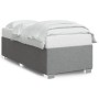 Light gray fabric bed frame 90x200 cm by , Beds and slatted bases - Ref: Foro24-3284443, Price: 128,66 €, Discount: %