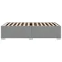 Light gray fabric bed frame 90x200 cm by , Beds and slatted bases - Ref: Foro24-3284443, Price: 126,94 €, Discount: %