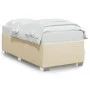 Estructura de cama de tela color crema 90x200 cm de , Camas y somieres - Ref: Foro24-3284448, Precio: 126,93 €, Descuento: %