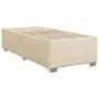 Estructura de cama de tela color crema 90x200 cm de , Camas y somieres - Ref: Foro24-3284448, Precio: 126,93 €, Descuento: %