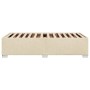 Cream-colored fabric bed frame 90x200 cm by , Beds and slatted bases - Ref: Foro24-3284448, Price: 128,66 €, Discount: %