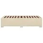 Estructura de cama de tela color crema 90x200 cm de , Camas y somieres - Ref: Foro24-3284448, Precio: 126,93 €, Descuento: %