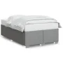 Estructura de cama tela gris claro 120x190 cm de , Camas y somieres - Ref: Foro24-3284457, Precio: 163,41 €, Descuento: %