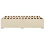 Cream fabric bed frame 120x190 cm by , Beds and slatted bases - Ref: Foro24-3284462, Price: 164,09 €, Discount: %