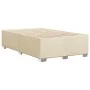 Estructura de cama tela crema 120x190 cm de , Camas y somieres - Ref: Foro24-3284462, Precio: 162,10 €, Descuento: %