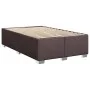 Dark brown fabric bed frame 120x190 cm by , Beds and slatted bases - Ref: Foro24-3284460, Price: 162,12 €, Discount: %