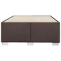 Dark brown fabric bed frame 120x190 cm by , Beds and slatted bases - Ref: Foro24-3284460, Price: 162,12 €, Discount: %