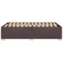 Braunes Bettgestell aus dunklem Stoff, 120x190 cm. von , Betten und Lattenroste - Ref: Foro24-3284460, Preis: 164,09 €, Rabat...