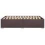 Dark brown fabric bed frame 120x190 cm by , Beds and slatted bases - Ref: Foro24-3284460, Price: 162,12 €, Discount: %