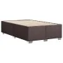 Dark brown fabric bed frame 120x190 cm by , Beds and slatted bases - Ref: Foro24-3284460, Price: 162,12 €, Discount: %