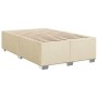 Cream-colored fabric bed frame 120x200 cm by , Beds and slatted bases - Ref: Foro24-3284469, Price: 169,45 €, Discount: %