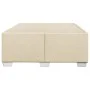 Cream-colored fabric bed frame 120x200 cm by , Beds and slatted bases - Ref: Foro24-3284469, Price: 166,69 €, Discount: %