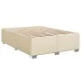 Bed without mattress, cream-colored fabric, 140x190 cm. by , Beds and slatted bases - Ref: Foro24-3284476, Price: 167,83 €, D...