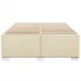 Bed without mattress, cream-colored fabric, 140x190 cm. by , Beds and slatted bases - Ref: Foro24-3284476, Price: 167,83 €, D...