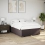 Bett ohne Matratze, dunkelbrauner Stoff, 140x190 cm. von , Betten und Lattenroste - Ref: Foro24-3284474, Preis: 172,05 €, Rab...