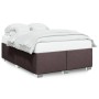 Bett ohne Matratze, dunkelbrauner Stoff, 140x190 cm. von , Betten und Lattenroste - Ref: Foro24-3284474, Preis: 172,05 €, Rab...