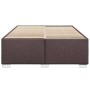 Bett ohne Matratze, dunkelbrauner Stoff, 140x190 cm. von , Betten und Lattenroste - Ref: Foro24-3284474, Preis: 172,05 €, Rab...
