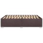 Bett ohne Matratze, dunkelbrauner Stoff, 140x190 cm. von , Betten und Lattenroste - Ref: Foro24-3284474, Preis: 172,05 €, Rab...
