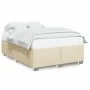 Bed without mattress, cream-colored fabric, 140x200 cm. by , Beds and slatted bases - Ref: Foro24-3284483, Price: 172,16 €, D...