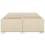 Bed without mattress, cream-colored fabric, 140x200 cm. by , Beds and slatted bases - Ref: Foro24-3284483, Price: 172,16 €, D...