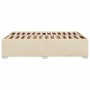 Bed without mattress, cream-colored fabric, 140x200 cm. by , Beds and slatted bases - Ref: Foro24-3284483, Price: 174,24 €, D...