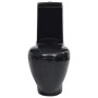 Round ceramic WC toilet with black cistern by vidaXL, Bathrooms - Ref: Foro24-141136, Price: 267,74 €, Discount: %