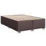 Bed without mattress, dark brown fabric, 140x200 cm. by , Beds and slatted bases - Ref: Foro24-3284481, Price: 170,31 €, Disc...
