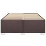Bed without mattress, dark brown fabric, 140x200 cm. by , Beds and slatted bases - Ref: Foro24-3284481, Price: 170,31 €, Disc...
