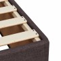 Bett ohne dunkelbraune Stoffmatratze 160x200 cm von , Betten und Lattenroste - Ref: Foro24-3284488, Preis: 218,71 €, Rabatt: %