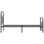 Estructura de cama con cabecero y estribo metal negro 75x190 cm de , Camas y somieres - Ref: Foro24-377125, Precio: 68,04 €, ...