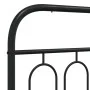 Bed frame with black metal headboard and footboard 107x203cm by , Beds and slatted bases - Ref: Foro24-377131, Price: 94,80 €...