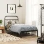 Bettgestell mit schwarzem Metall-Kopfteil 90x200 cm von , Betten und Lattenroste - Ref: Foro24-377110, Preis: 77,32 €, Rabatt: %