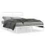 Bettgestell mit weißem Metall-Kopfteil 140x200 cm von , Betten und Lattenroste - Ref: Foro24-377167, Preis: 92,35 €, Rabatt: %