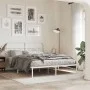 Bettgestell mit weißem Metall-Kopfteil 140x200 cm von , Betten und Lattenroste - Ref: Foro24-377167, Preis: 92,35 €, Rabatt: %