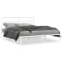 Metallbettgestell mit weißem Kopfteil 183x213 cm von , Betten und Lattenroste - Ref: Foro24-377171, Preis: 101,36 €, Rabatt: %