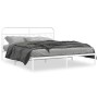 Metallbettgestell mit weißem Kopfteil 183x213 cm von , Betten und Lattenroste - Ref: Foro24-377171, Preis: 102,67 €, Rabatt: %