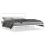 Bettgestell mit weißem Metallkopfteil 200x200 cm von , Betten und Lattenroste - Ref: Foro24-377173, Preis: 116,87 €, Rabatt: %