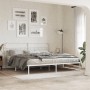 Bettgestell mit weißem Metallkopfteil 200x200 cm von , Betten und Lattenroste - Ref: Foro24-377173, Preis: 116,87 €, Rabatt: %