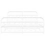 Metal bed frame with white headboard and footboard 193x203 cm by , Beds and slatted bases - Ref: Foro24-377190, Price: 135,81...