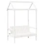 Bed set and bench with white pine wood roof 80x200 cm by , Beds and slatted bases - Ref: Foro24-3282178, Price: 313,18 €, Dis...