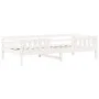 Bed set and bench with white pine wood roof 80x200 cm by , Beds and slatted bases - Ref: Foro24-3282178, Price: 313,18 €, Dis...
